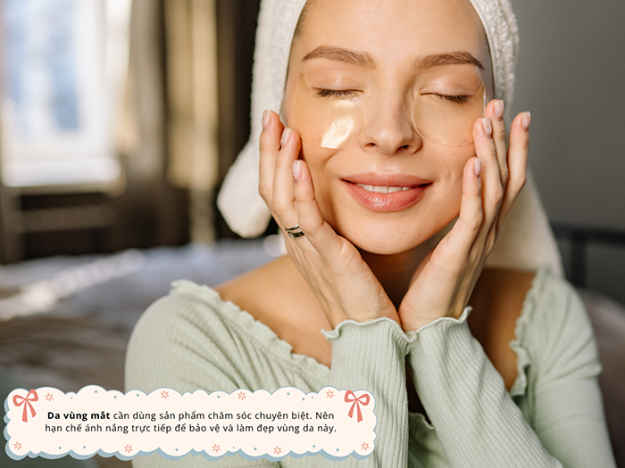Da vùng mắt cần được chăm sóc kỹ lưỡng để hạn chế lão hóa