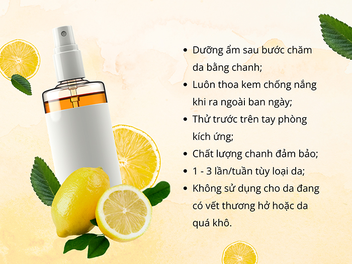 Tuân thủ lưu ý giúp việc dưỡng da bằng chanh đạt hiệu quả cao hơn