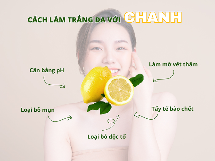 Làm trắng da với chanh đơn giản có thể làm tại nhà