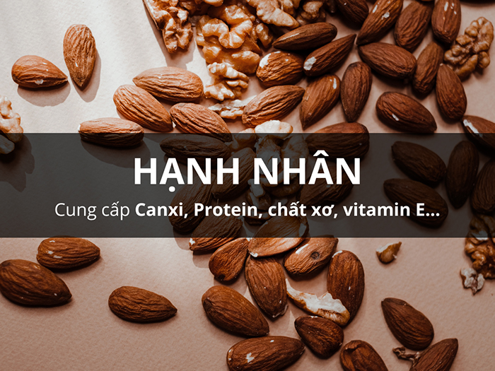 Giá trị dinh dưỡng trong hạnh nhân.