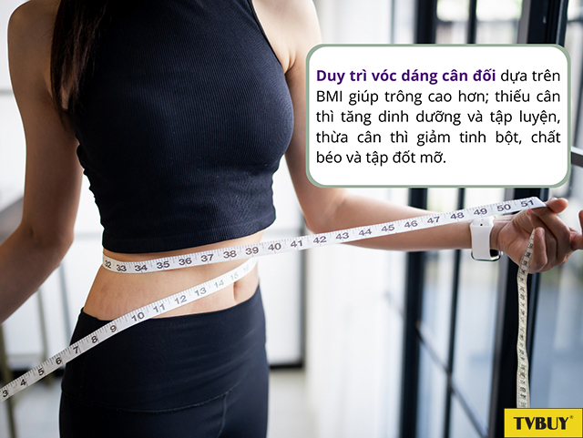 Duy trì cân nặng khỏe mạnh hỗ trợ cải thiện vóc dáng người trên 20 tuổi
