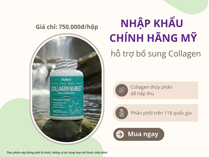 Sử dụng Collagen NuBest mỗi ngày giúp bổ sung đầy đủ collagen cho cơ thể