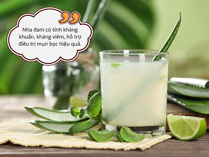 Nha đam là một trong những nguyên liệu giúp điều trị mụn bọc hiệu quả ngay tại nhà