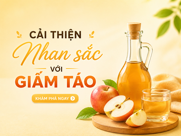 Giấm táo là một nguyên liệu làm đẹp phổ biến.