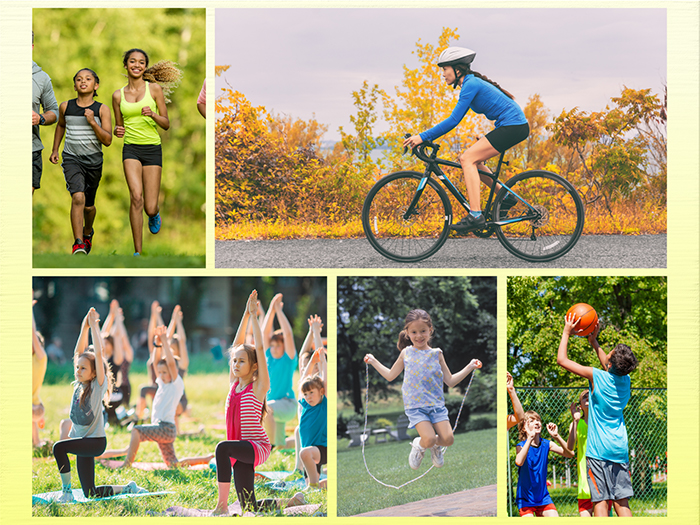 Các bài tập phù hợp thực hiện ngoài trời dưới ánh nắng nhẹ