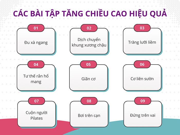 Các bài tập tăng chiều cao cho người 1m55