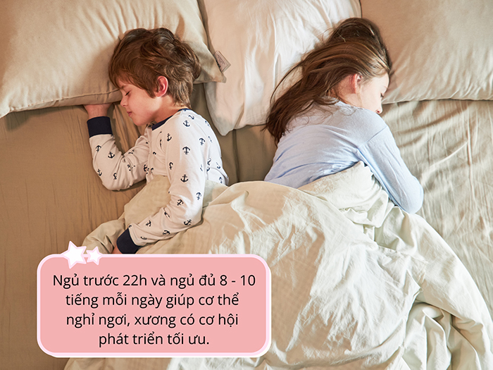 Ngủ sớm tạo điều kiện để chiều cao phát triển tối ưu