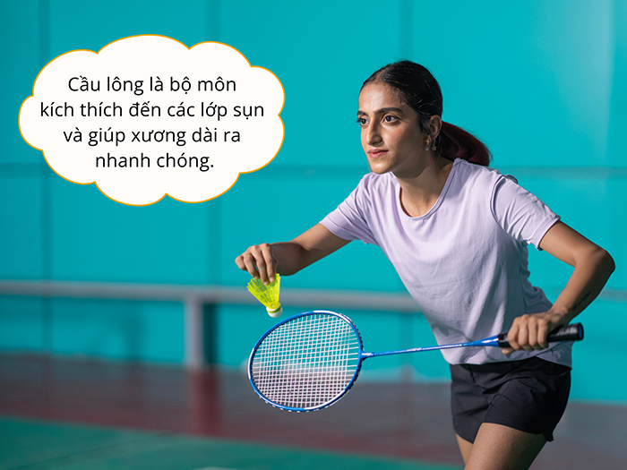 Chơi cầu lông thường xuyên giúp cơ thể phát triển khỏe mạnh