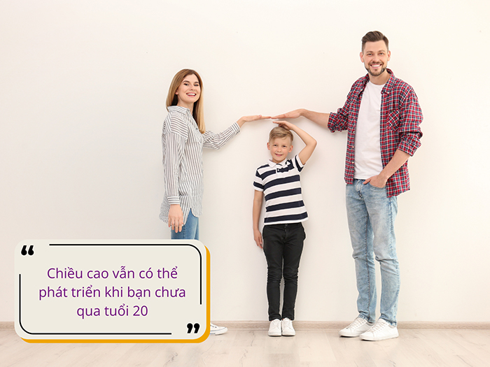 Chiều cao vẫn có thể cải thiện nếu bạn còn trong độ tuổi phát triển vóc dáng