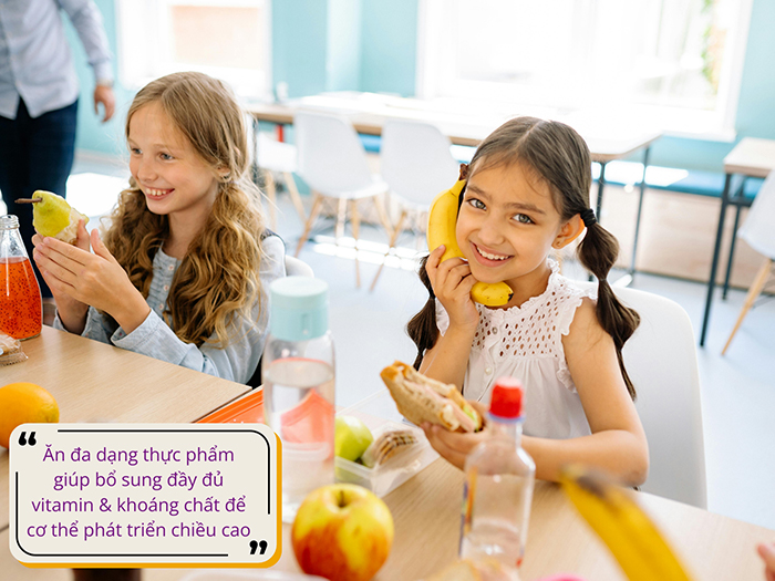 Bữa ăn đầy đủ dinh dưỡng cung cấp cho cơ thể đầy đủ các chất