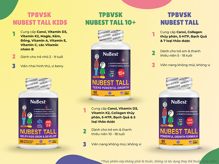 TPBVSK dòng NuBest Tall đáp ứng đầy đủ tiêu chí nghiêm ngặt về an toàn, chất lượng