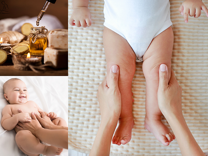 ​​​​​​​Massage hằng ngày cho trẻ cũng là một cách giúp phụ huynh cho thể nắn chỉnh xương cho trẻ