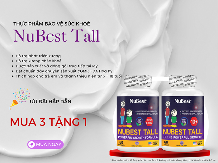 Bổ sung các dưỡng chất thiếu hụt với các sản phẩm đến từ NuBest Hoa Kỳ