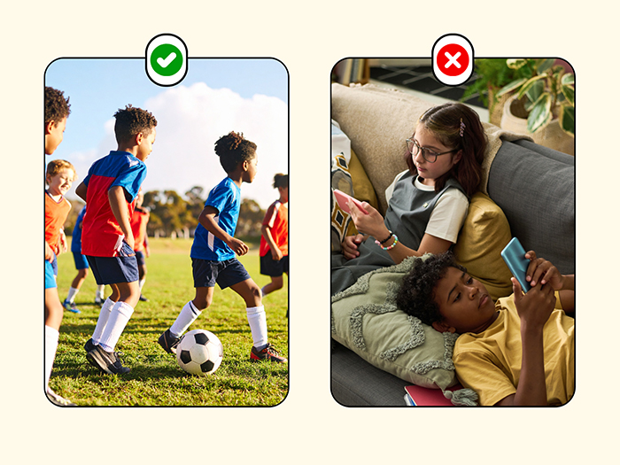 Kiểm soát thời gian dùng thiết bị điện tử để con vận động nhiều hơn