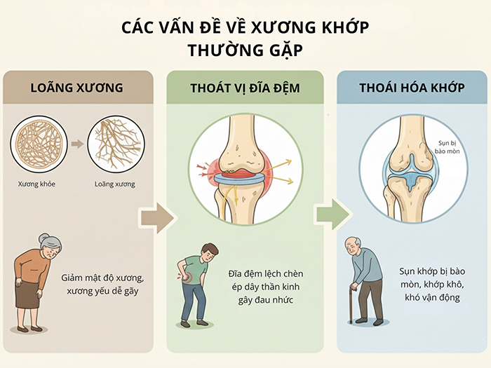 ​​​​​​​Các bệnh về xương là nguyên nhân khiến chiều cao dễ giảm sau tuổi 50