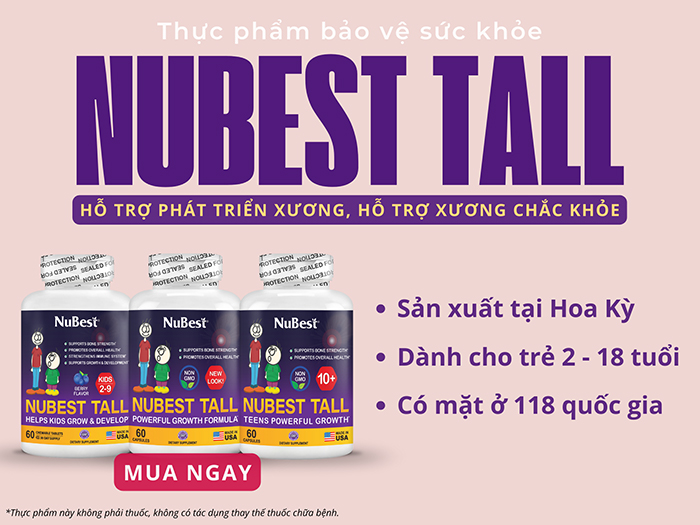 Thực phẩm bảo vệ sức khỏe từ Hoa Kỳ chứa dưỡng chất hỗ trợ phát triển xương