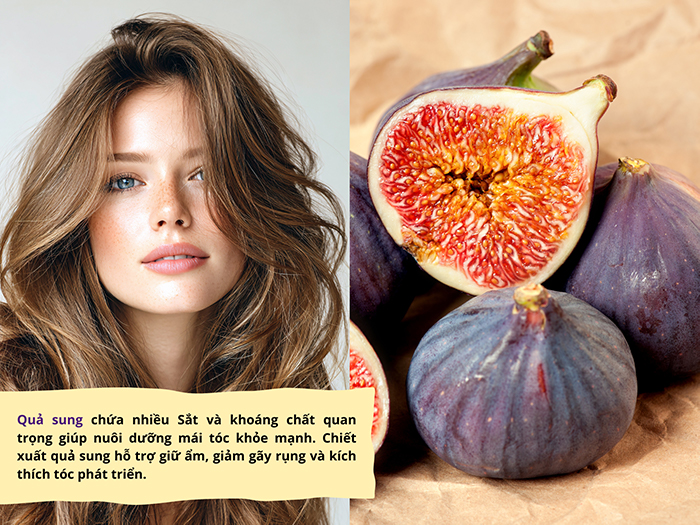 Thành phần dinh dưỡng trong quả sung cải thiện sức khỏe tóc