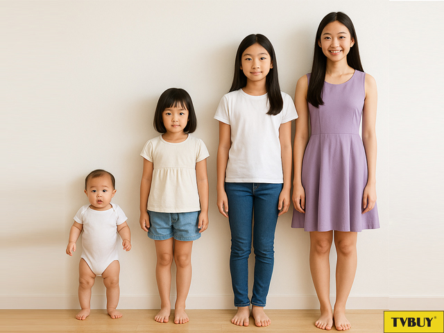 Sự thay đổi thể chất đặc biệt là chiều cao của trẻ qua từng độ tuổi nhất định 