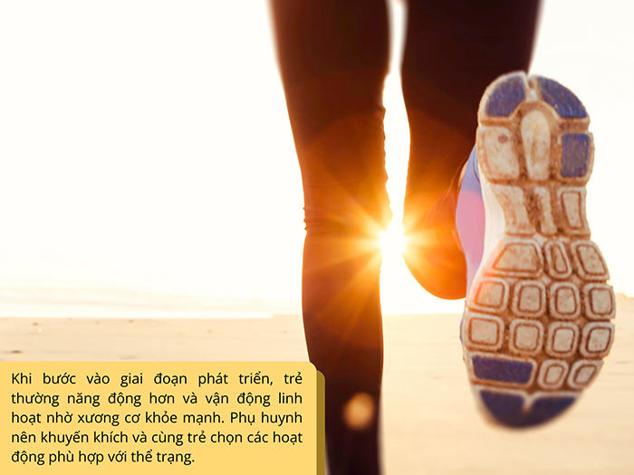 Trẻ có xu hướng tham gia vận động thể chất nhiều hơn khi đến tuổi phát triển