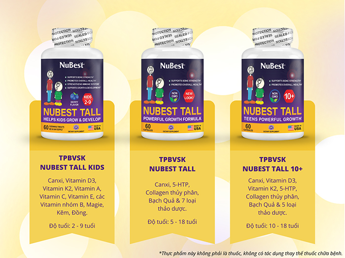 Bổ sung dinh dưỡng tăng chiều cao chất lượng mà không lo ảnh hưởng đến cân nặng