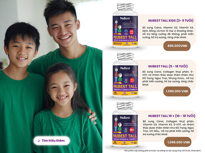 Tìm hiểu những sản phẩm hỗ trợ bổ sung dưỡng chất giúp xương phát triển từ Mỹ