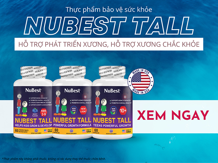 TPBVSK đến từ Hoa Kỳ hỗ trợ phát triển xương cho trẻ 2 - 18 tuổi