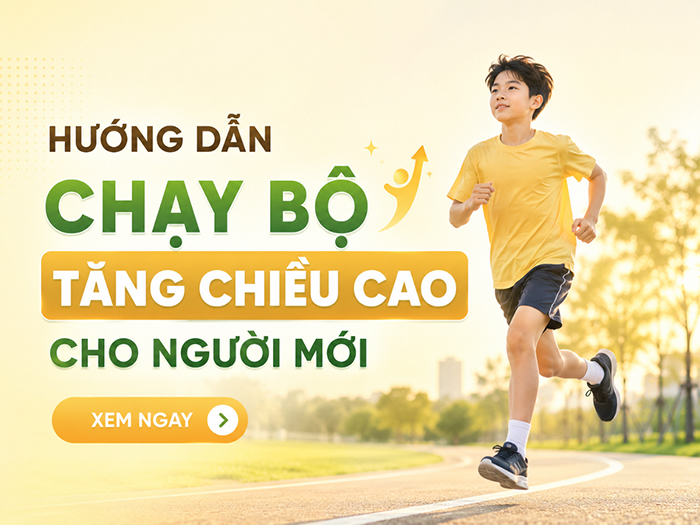 Chạy bộ đúng cách giúp tăng chiều cao.