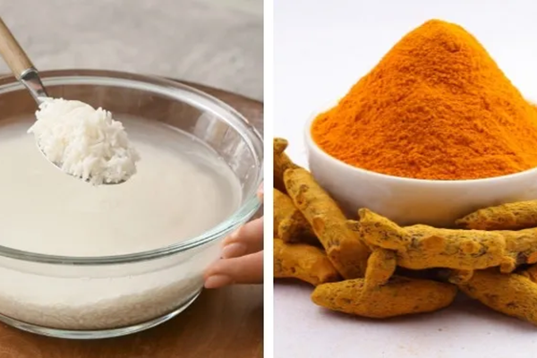 ket-hop-nuoc-vo-gao-va-tinh-bot-nghe-de-lam-trang-da-tai-nha