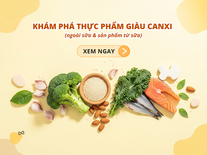 Nhiều thực phẩm khác ngoài sữa bổ sung Canxi cho trẻ.
