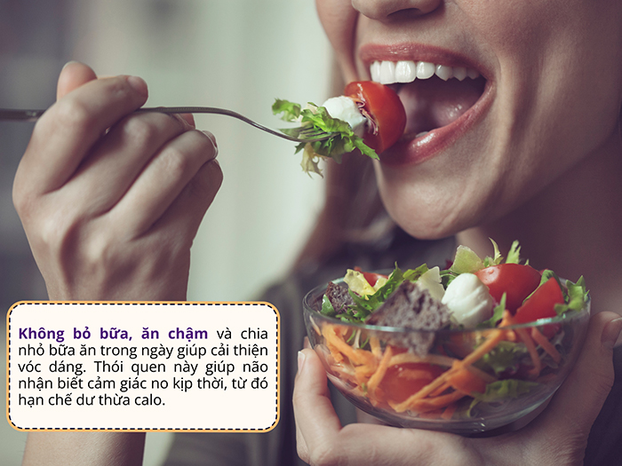 Ăn chậm, nhai kỹ giúp hấp thụ chất tốt hơn và giảm lượng calo dư thừa