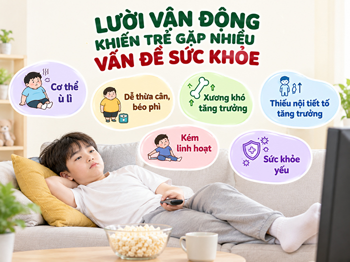 Thói quen lười vận động khiến xương khó phát triển hết tiềm năng.