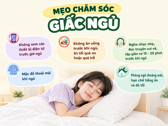 Mẹo chăm sóc giấc ngủ giúp con nhanh tăng chiều cao.