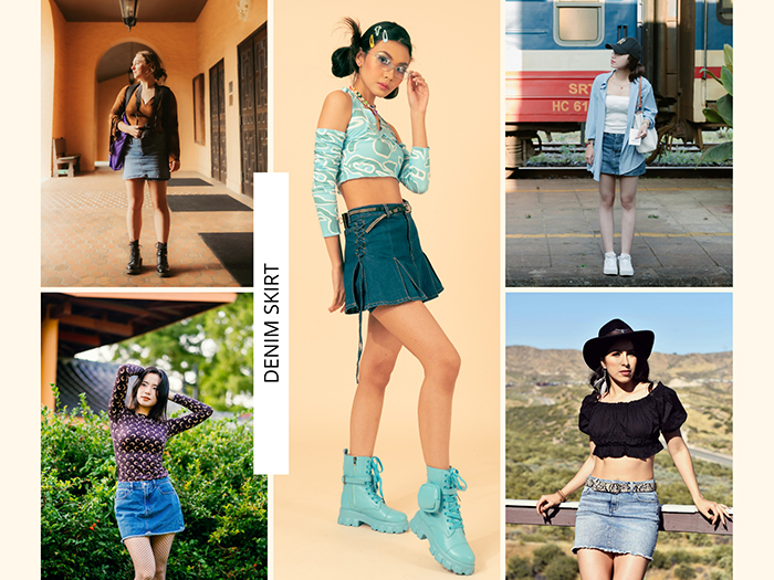 Váy ngắn denim mang đến cho bạn phong cách năng động