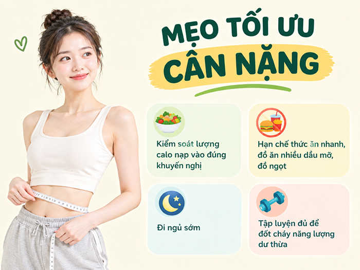 Mẹo tối ưu cân nặng giúp con dễ dàng tăng chiều cao.