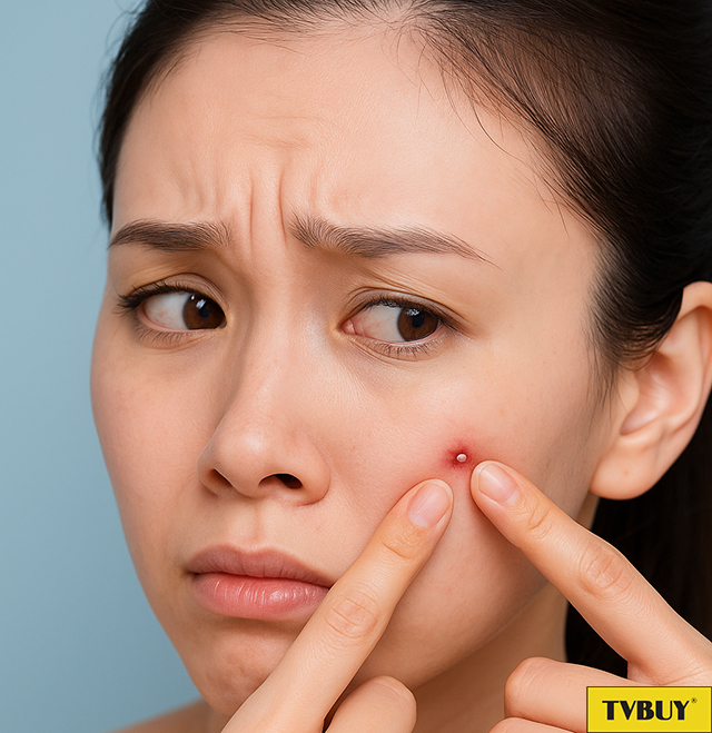 Nặn mụn không tốt cho làm đẹp da