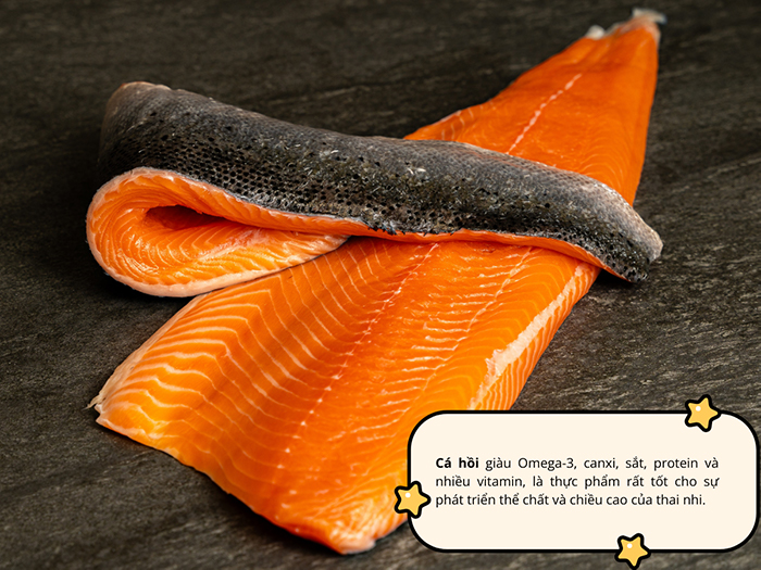 Cá hồi siêu thực phẩm cho mẹ và bé khi mẹ mang thai