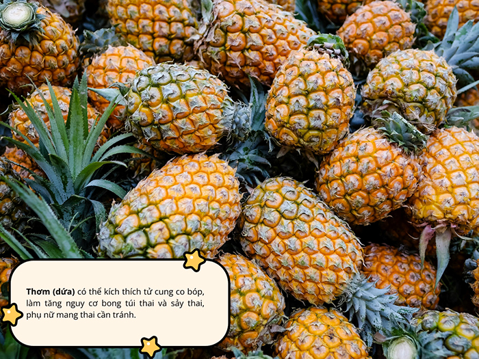 Ăn thơm có thể làm tăng nguy cơ sảy thai