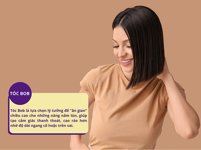 Tóc Bob giúp bạn trong cao hơn