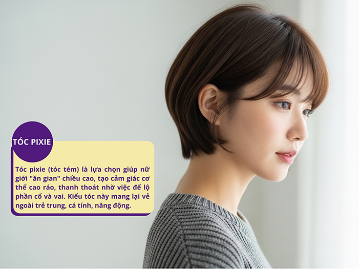 Tóc Pixie giúp nữ giới trong cao hơn