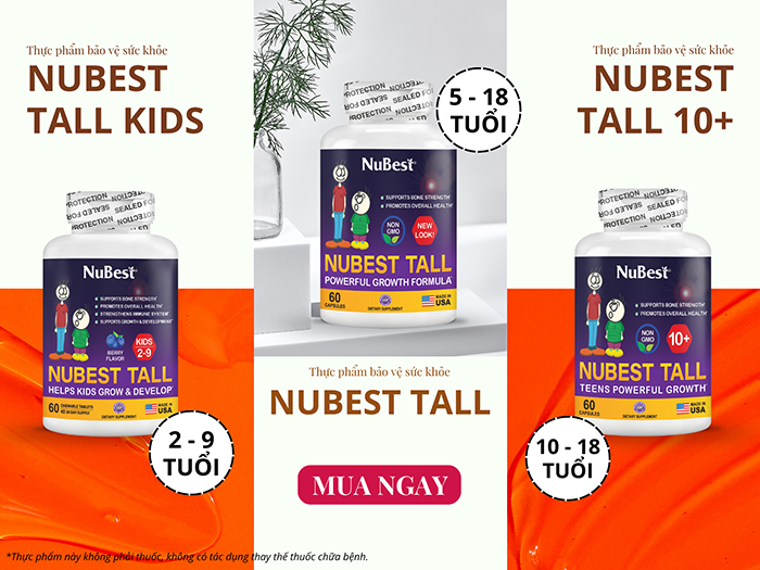 Hỗ trợ trẻ phát triển xương với các sản phẩm nhập khẩu Hoa Kỳ của NuBest