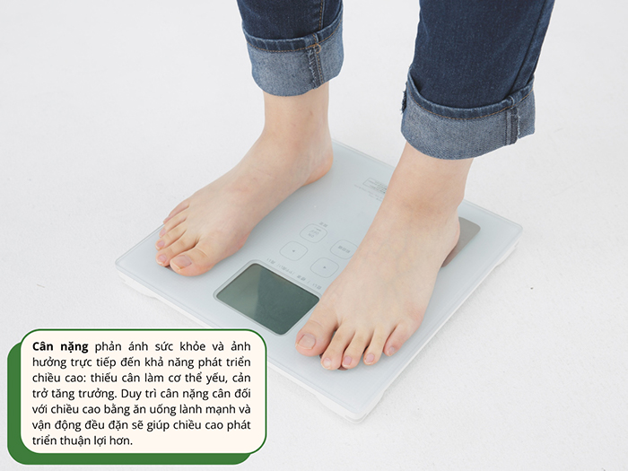 Giữ cân nặng ổn định để phát triển chiều cao dễ dàng