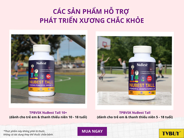 Các loại thực phẩm hỗ trợ phát triển xương chắc khỏe