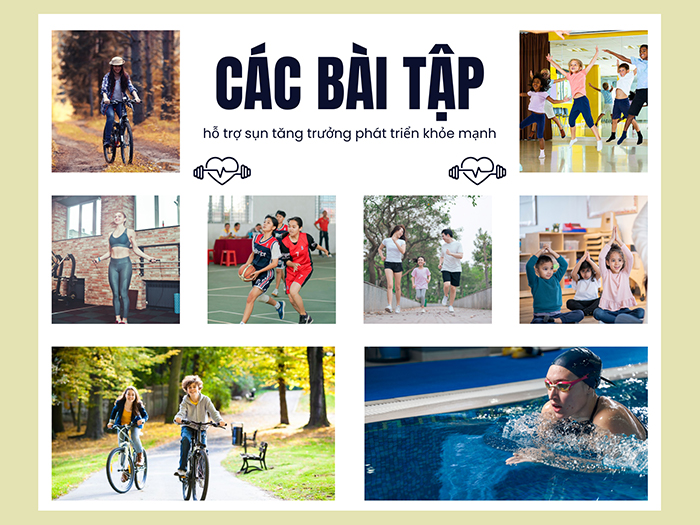 Tổng hợp các bài tập hỗ trợ sụn tăng trưởng hiệu quả