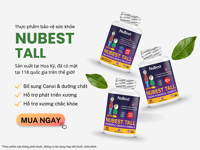 TPBVSK NuBest Tall - Sản phẩm hỗ trợ phát triển xương, hỗ trợ xương răng chắc khỏe