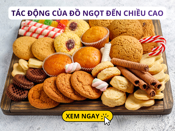 Trẻ ăn đồ ngọt quá nhiều có ảnh hưởng thế nào đến sức khỏe và chiều cao?