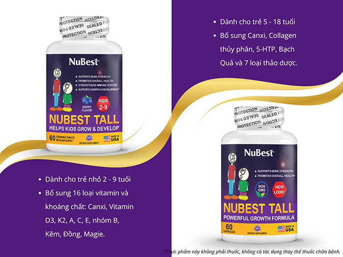 TPBVSK NuBest Tall và NuBest Tall Kids được TVBUY phân phối chính hãng