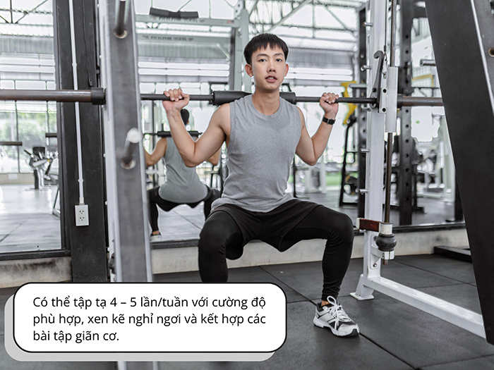 Tập tạ với tần suất hợp lý giúp phát triển an toàn