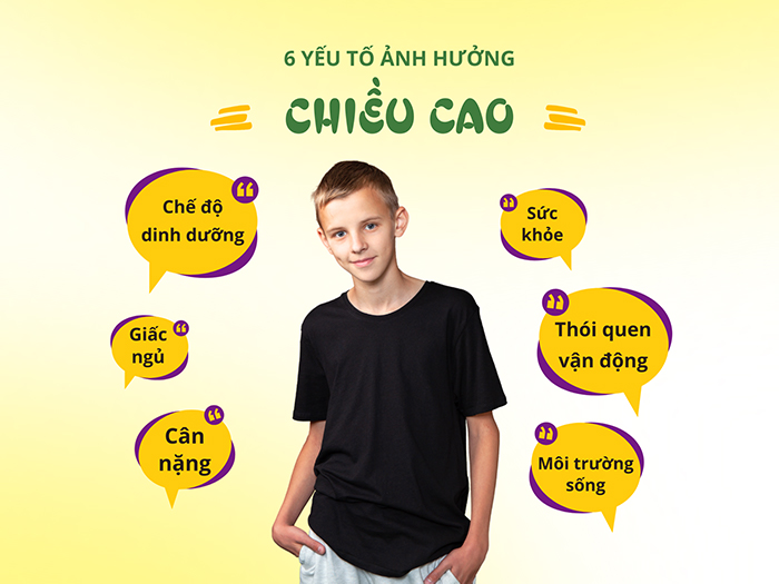6 yếu tố ảnh hưởng chính đến chiều cao cần được đầu tư