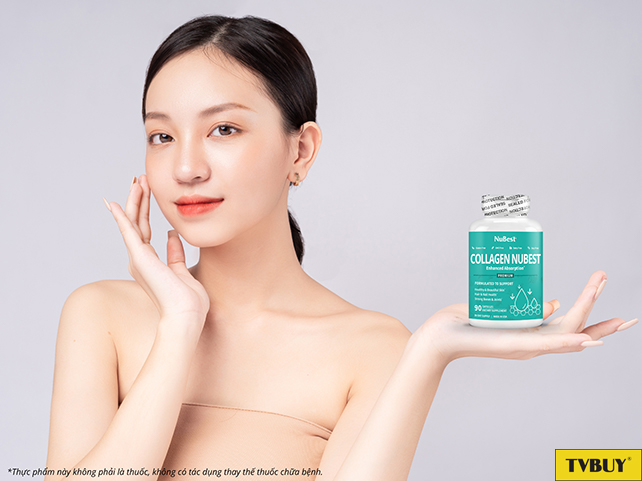 Dùng thực phẩm bổ sung collagen hỗ trợ tăng tính đàn hồi cho da