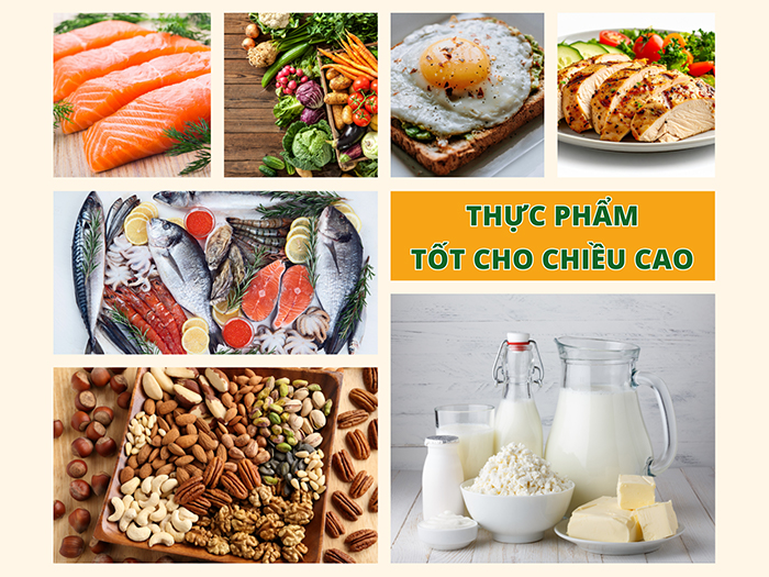 Các loại thực phẩm tốt cho chiều cao